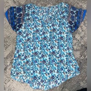 SHEIN Floral Blue Women's blouse size large